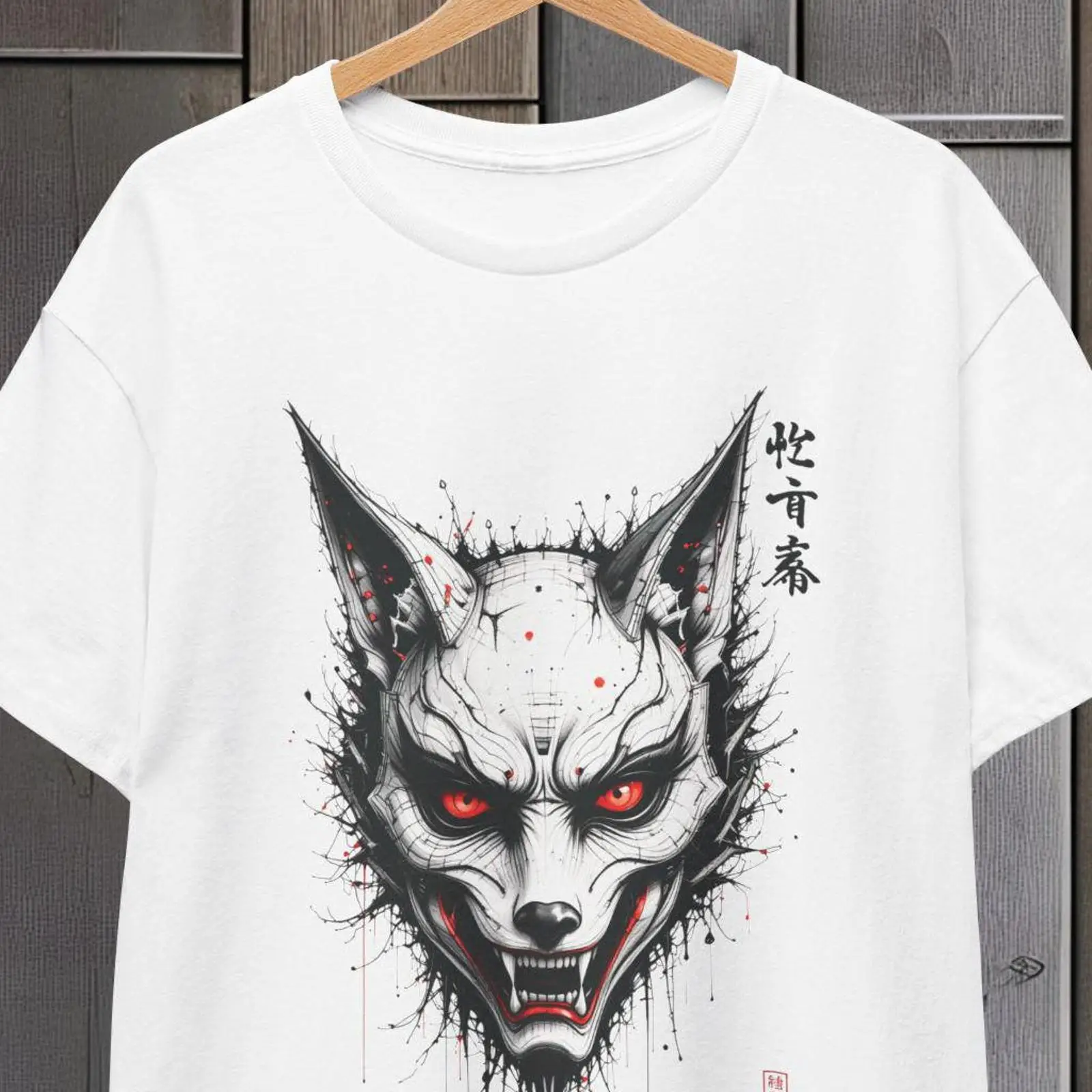 Vintage Fashion Kyoto - Kaos Topeng Rubah Jepang Kyoto Kitsune
