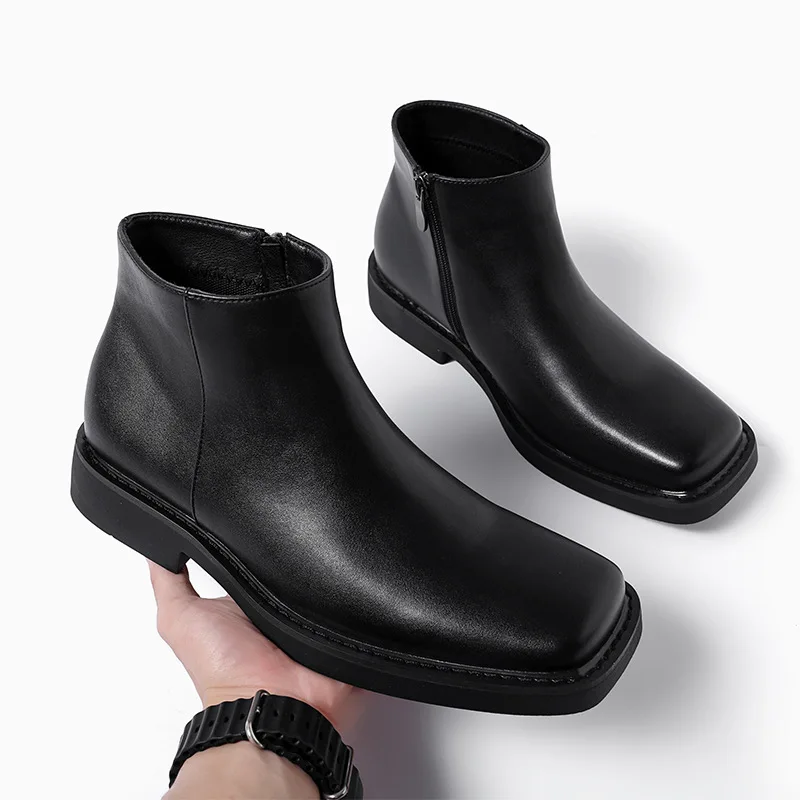 Vintage Fashion Streetwear - Sepatu Kulit Kasual Pria Fashion Baru