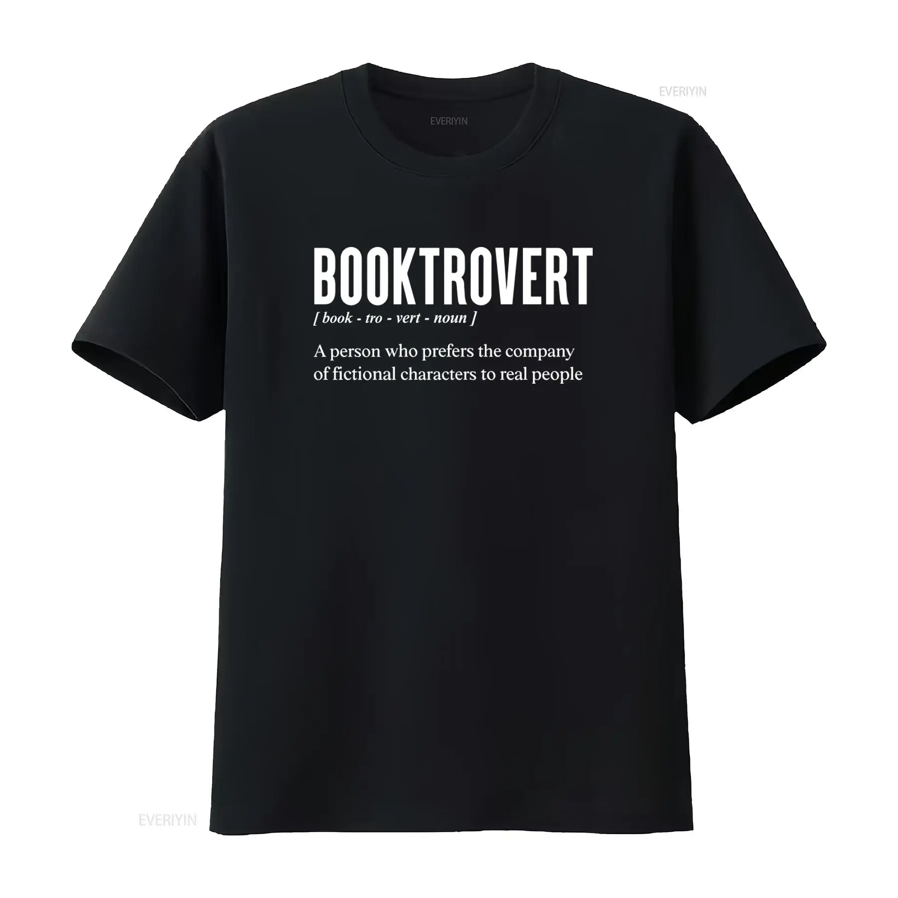 Vintage Fashion Definition - Kaos Booktrovert untuk Pecinta Buku dengan