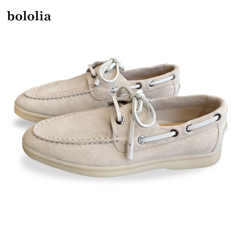 Vintage Fashion Streetwear - Sepatu Flat Kulit Asli Berkualitas Tinggi