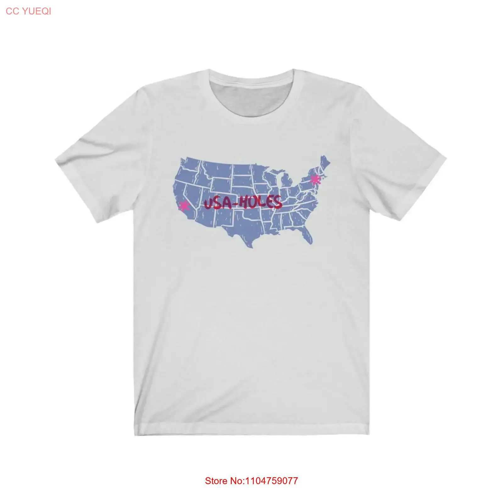 Vintage Fashion Nyc - Kaos Jersey USA holes NYC CA