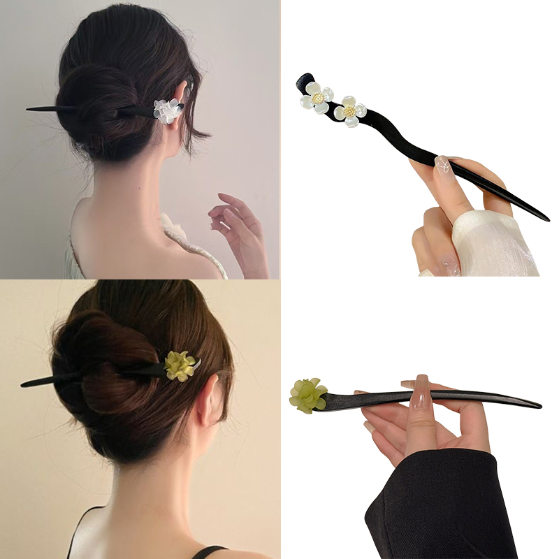 Vintage Fashion Tumblr - Jepit Rambut Mutiara Stik Rambut Bunga