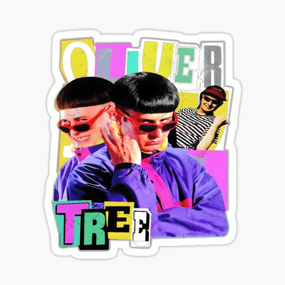 Vintage Fashion Art - Oliver-Tree Vintage Grunge Collage Stiker Seni