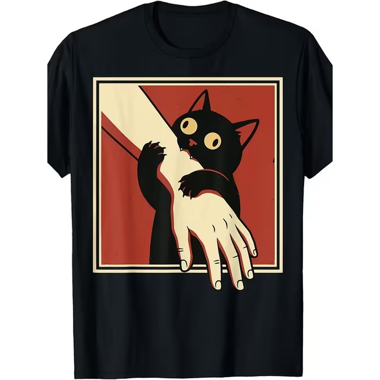 Vintage Fashion Retro Outfit - Gambar produk: Kaos retro bergambar kucing