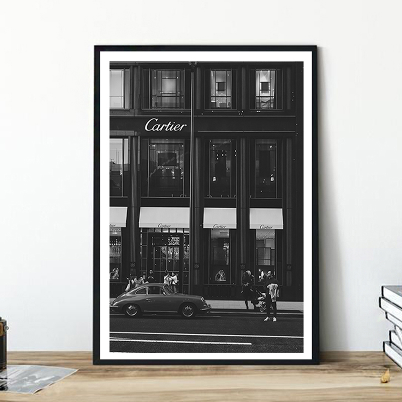 Vintage Fashion Art - Lukisan Kanvas Jalanan Eropa Poster Foto