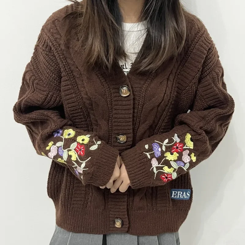 Vintage Fashion Eras - Kardigan kasual wanita ukuran Plus 2025