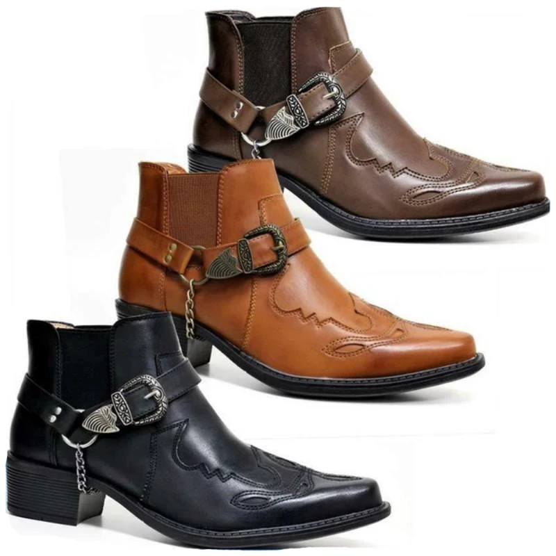 Vintage Fashion Streetwear - Sepatu Boots Kulit Vintage Pria 2026,