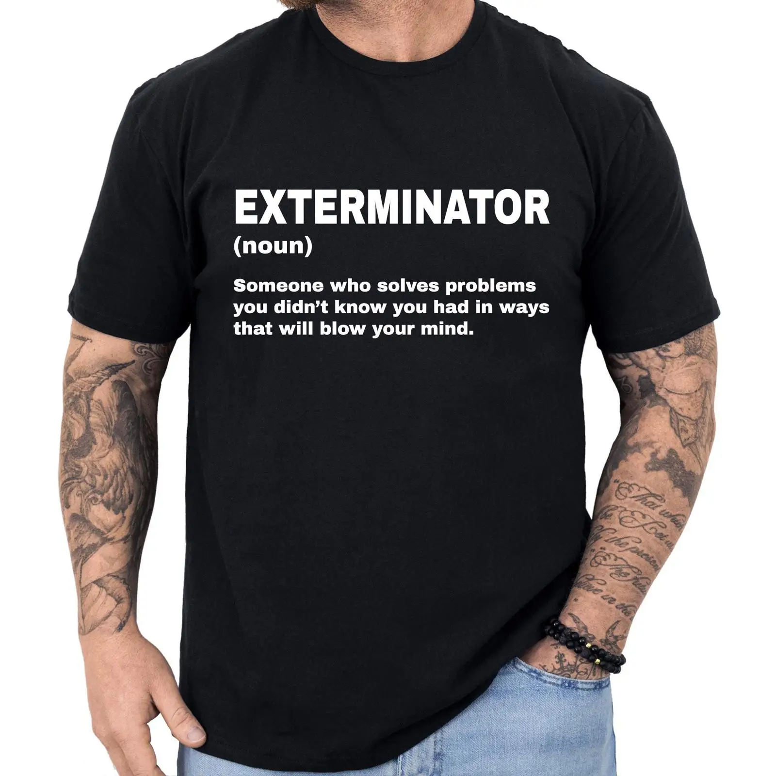 Vintage Fashion Definition - Kaos Definisi Exterminator untuk Pria Vintage,