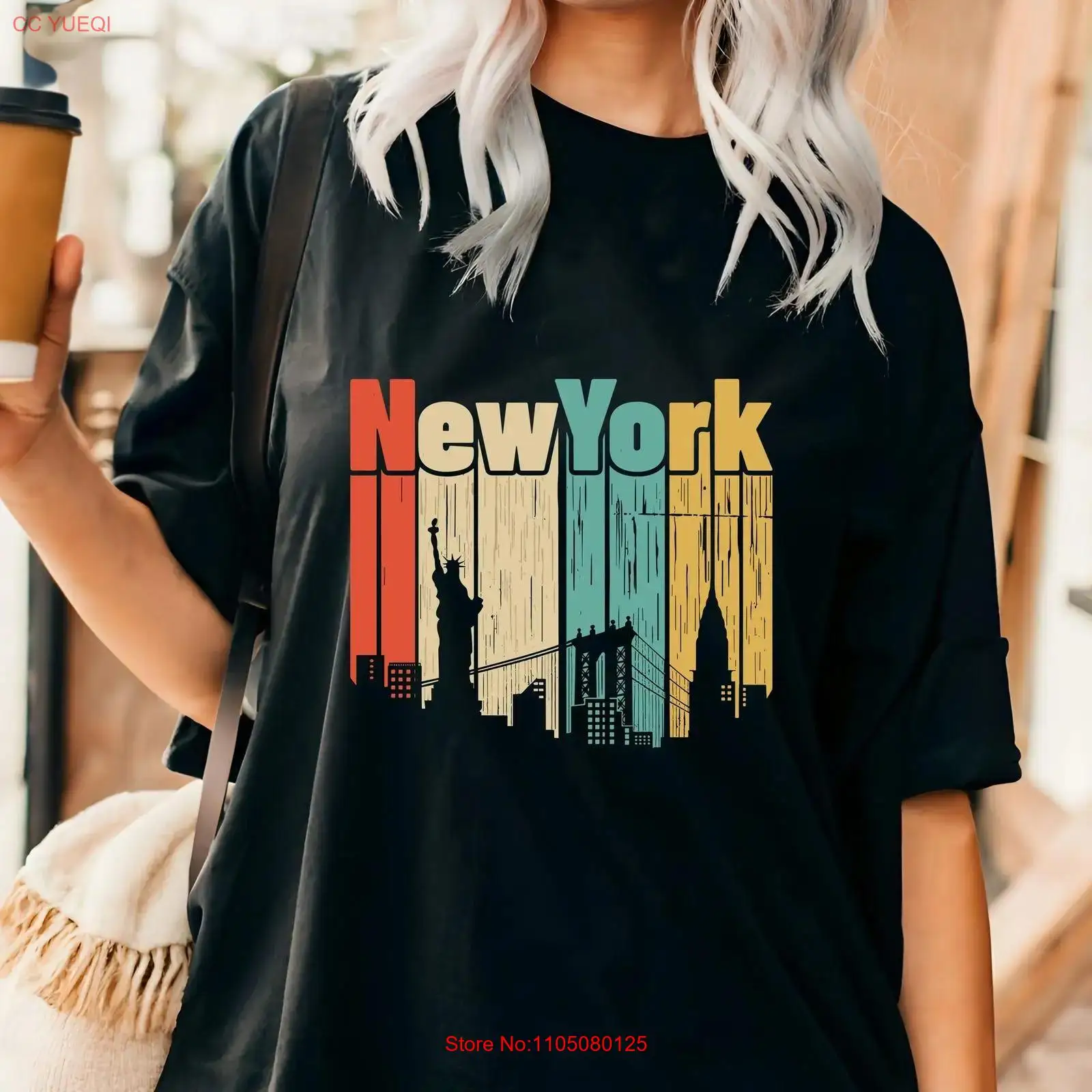 Vintage Fashion Nyc - Kaos retro New York USA Travel