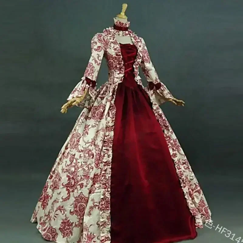 Vintage Fashion Dress - Gaun Cosplay Gotik Ukuran Besar Abad