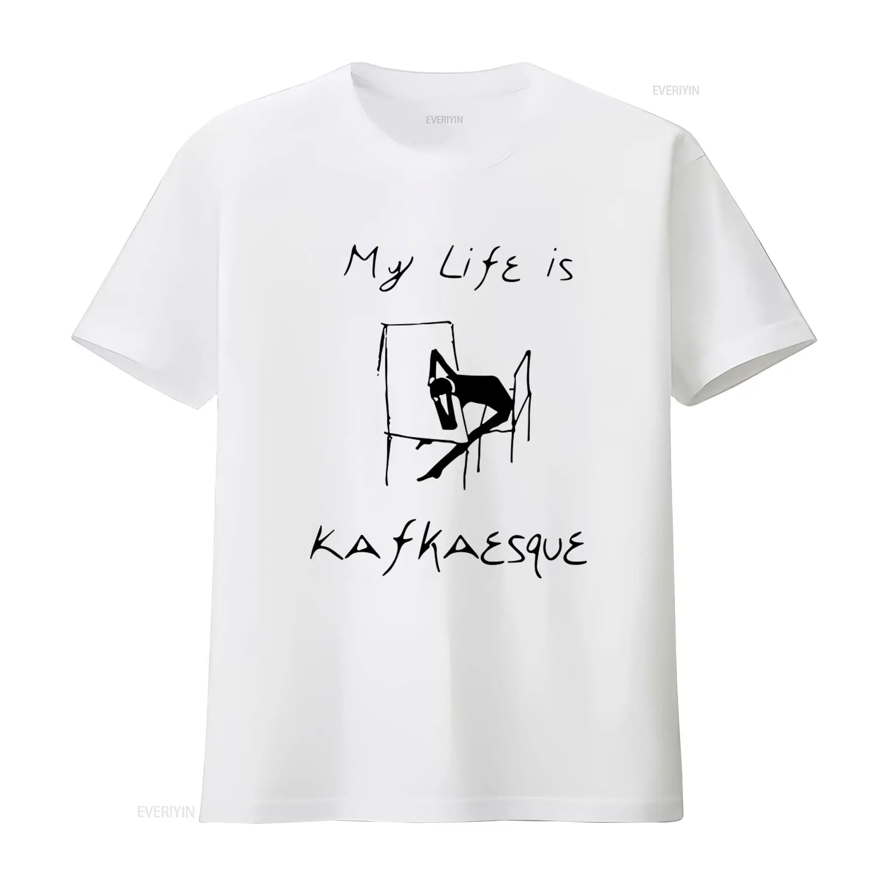 Vintage Fashion Art - Kaos My Life is Kafkaesque Terinspirasi