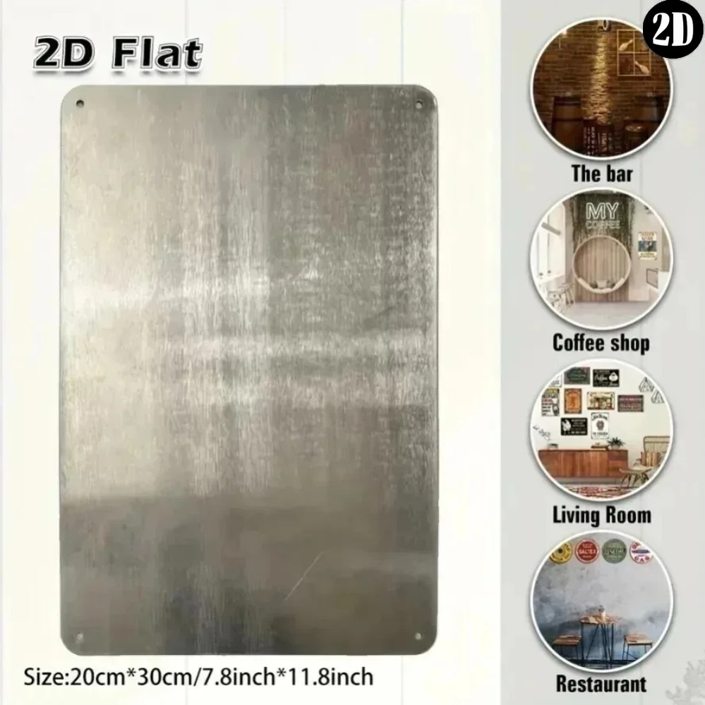Papan Logam Vintage, Potret Wa - Vintage Fashion Art ulasan dan harga