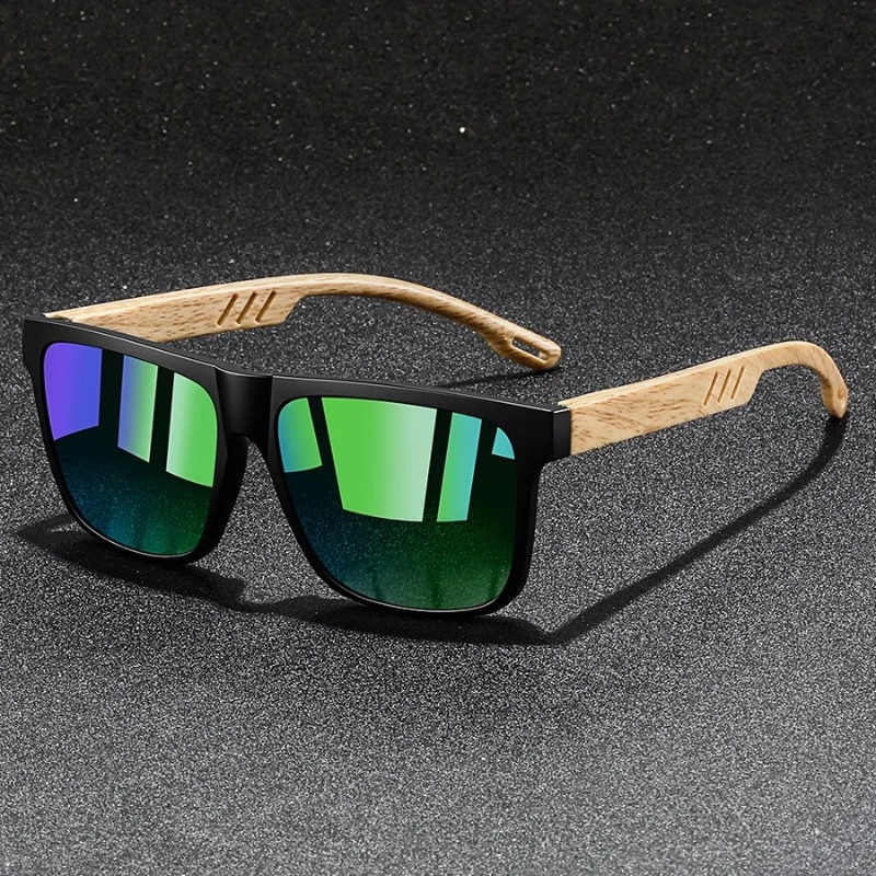 Kacamata Hitam Bingkai Persegi - Vintage Fashion Streetwear ulasan dan harga