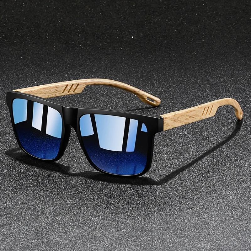 Kacamata Hitam Bingkai Persegi - Vintage Fashion Streetwear ulasan dan harga