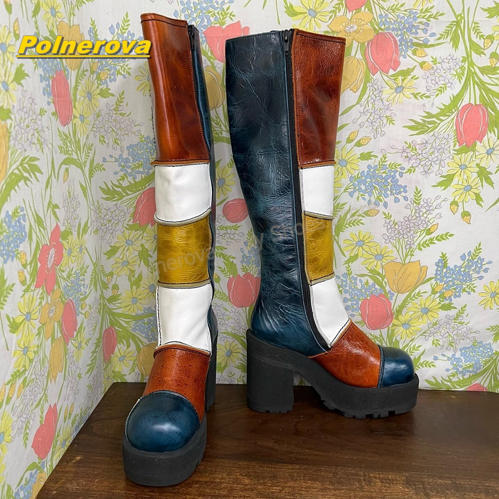 Sepatu Boots Kulit Wanita Retr - Vintage Fashion Streetwear ulasan dan harga