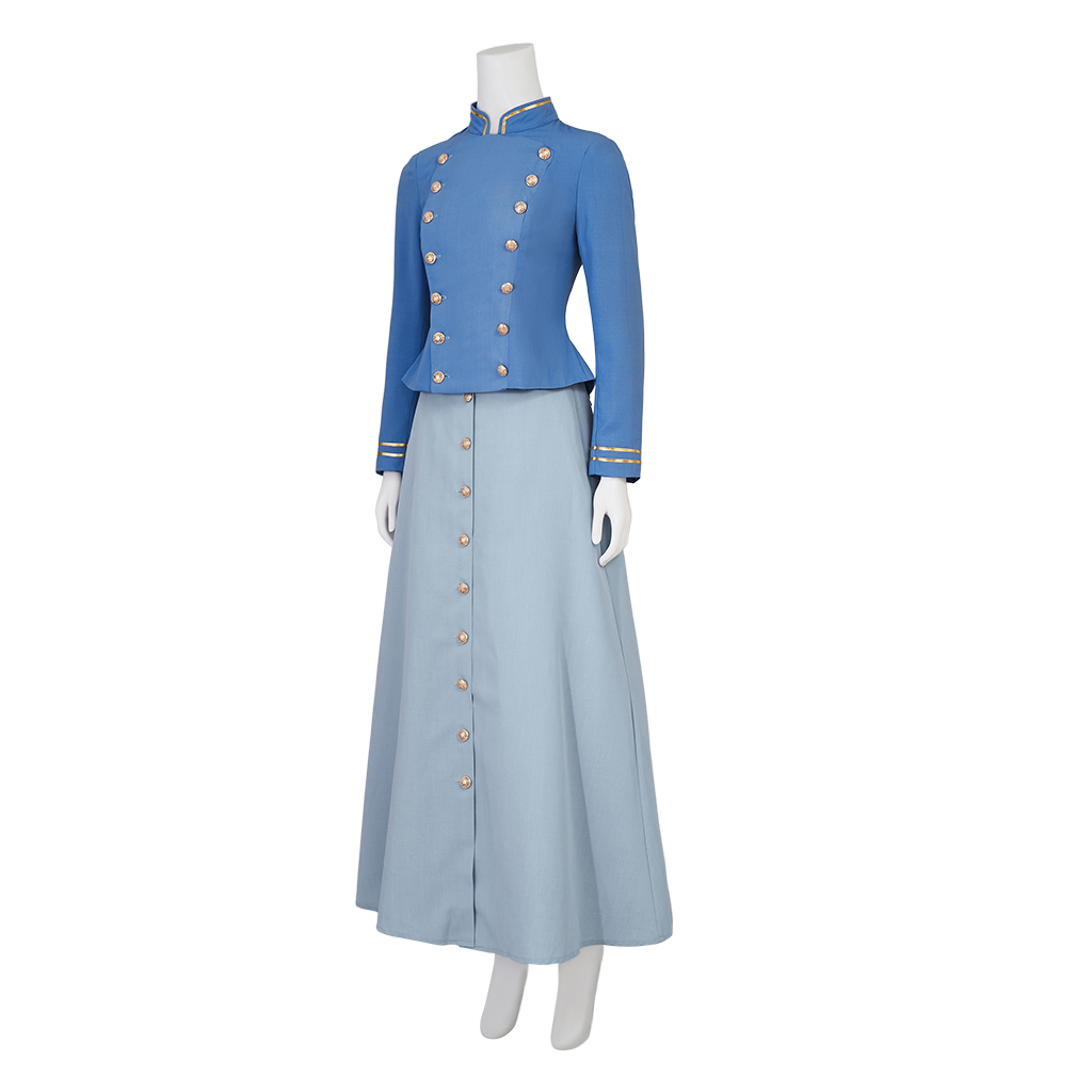 Kostum Cosplay Film Enola Holm - Vintage Fashion Dress ulasan dan harga