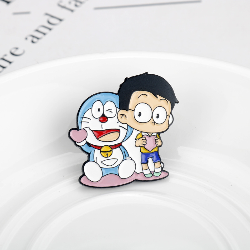 Pin Enamel Kucing Lucu Kartun  - Vintage Fashion Boutique ulasan dan harga
