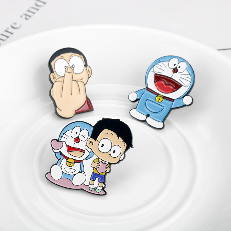 Pin Enamel Kucing Lucu Kartun  - Vintage Fashion Boutique ulasan dan harga