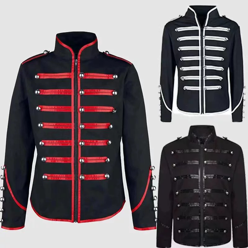 Jaket Rockstar Steampunk Pria  - Vintage Fashion Dress ulasan dan harga