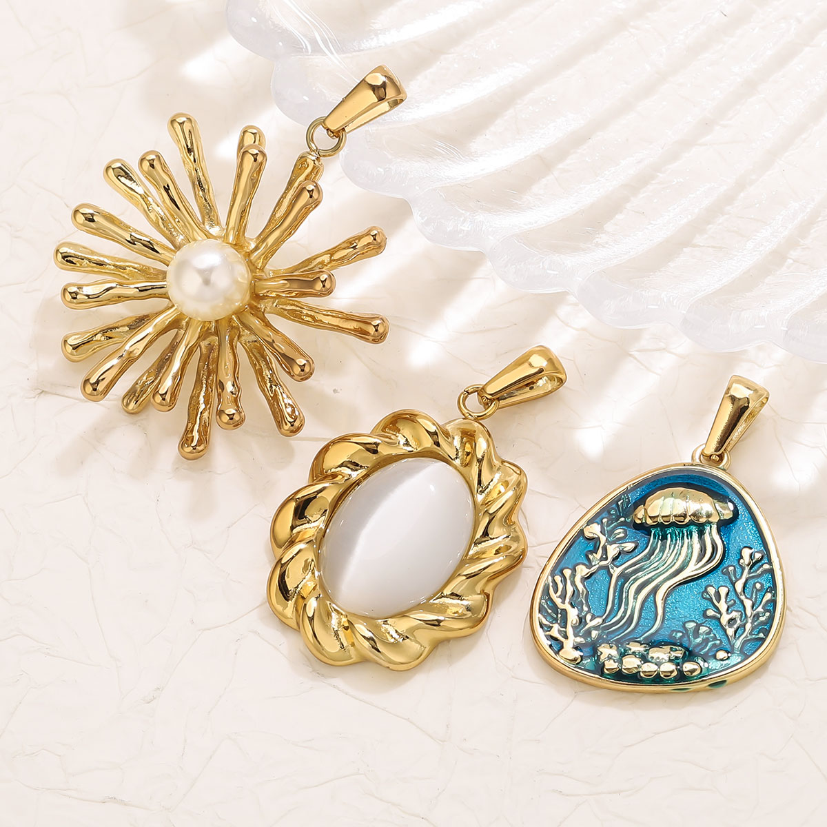 1 Buah Liontin Bunga Baja Taha - Vintage Fashion Tumblr ulasan dan harga