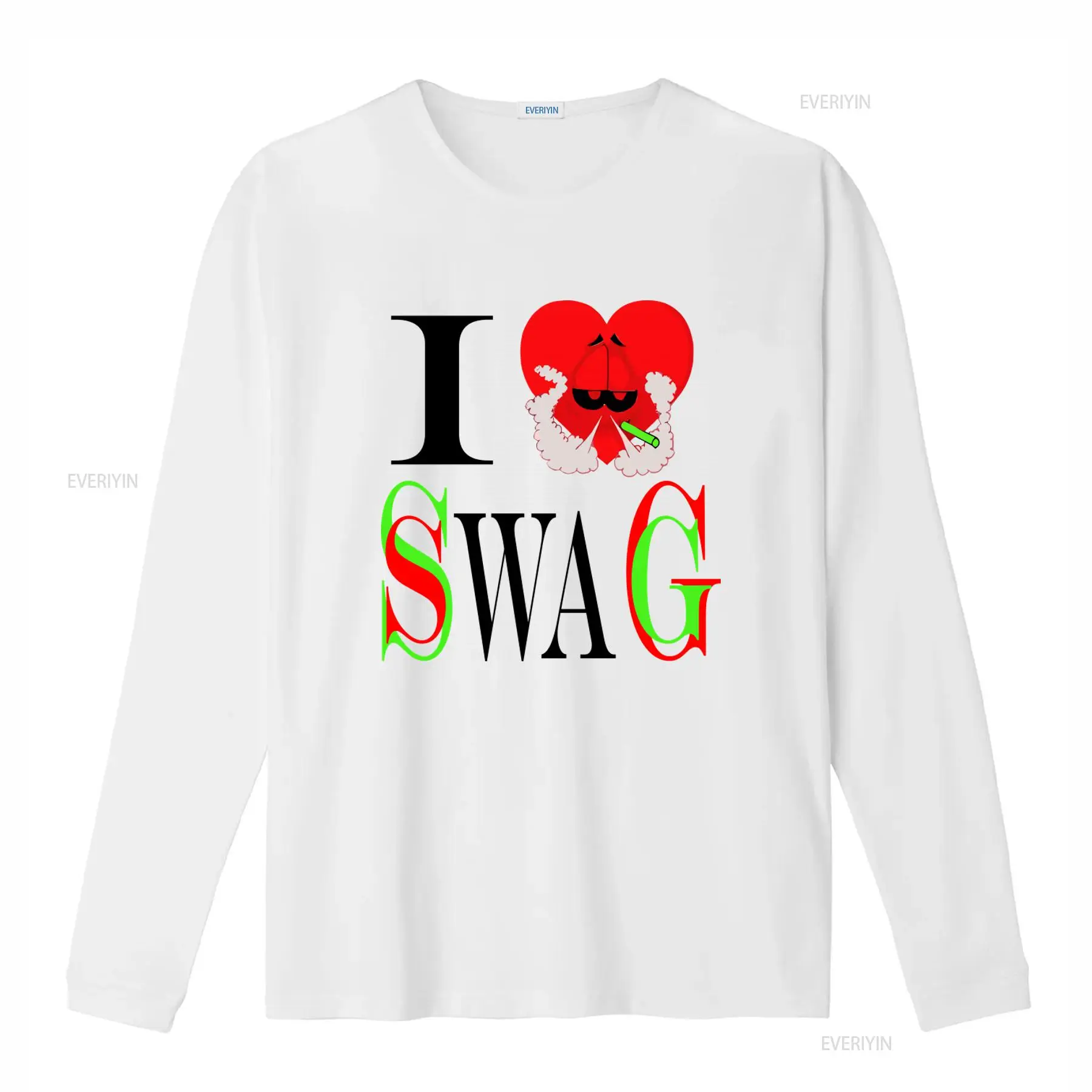 Kaos I Swag dengan Cetakan Hat - Vintage Fashion Look ulasan dan harga