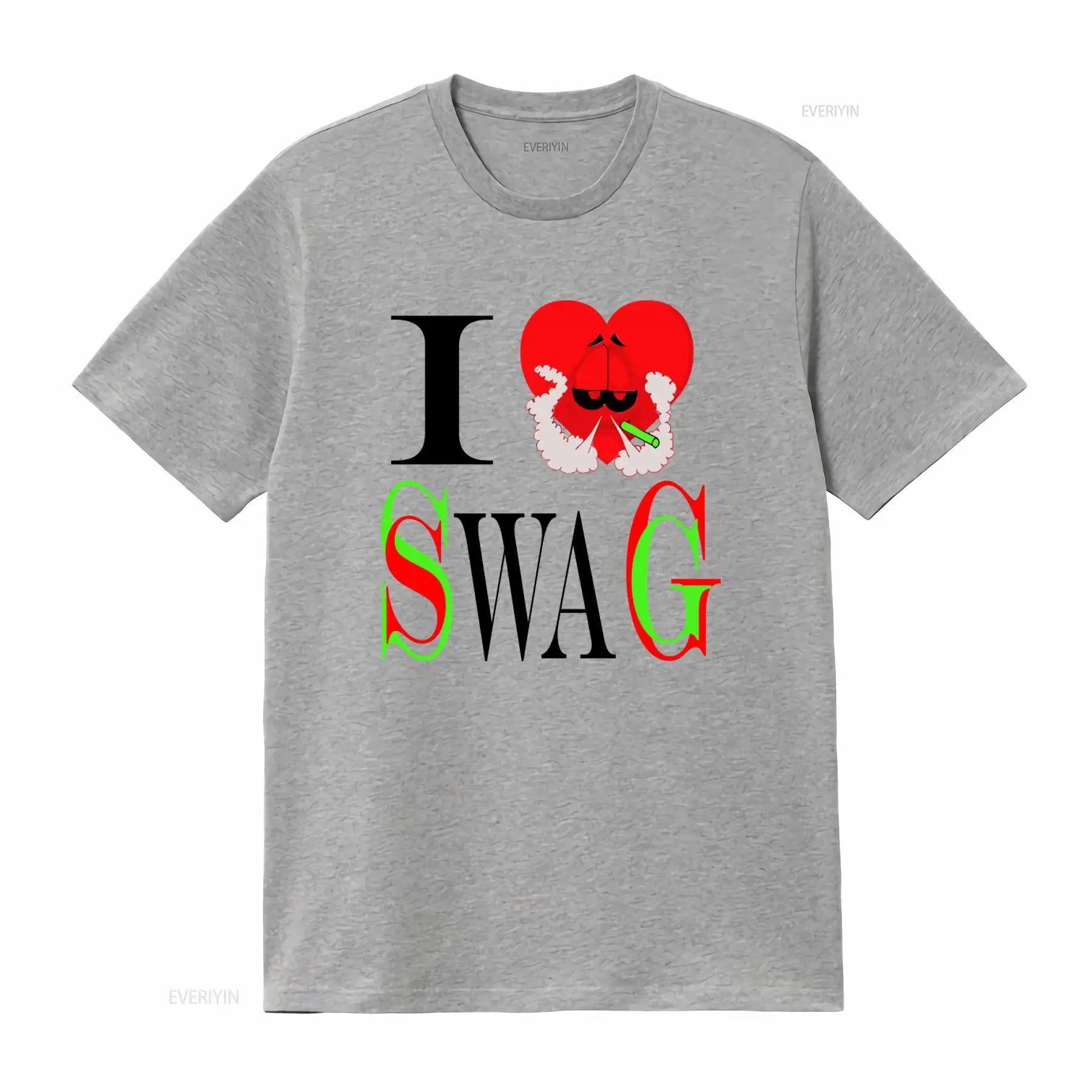 Kaos I Swag dengan Cetakan Hat - Vintage Fashion Look ulasan dan harga