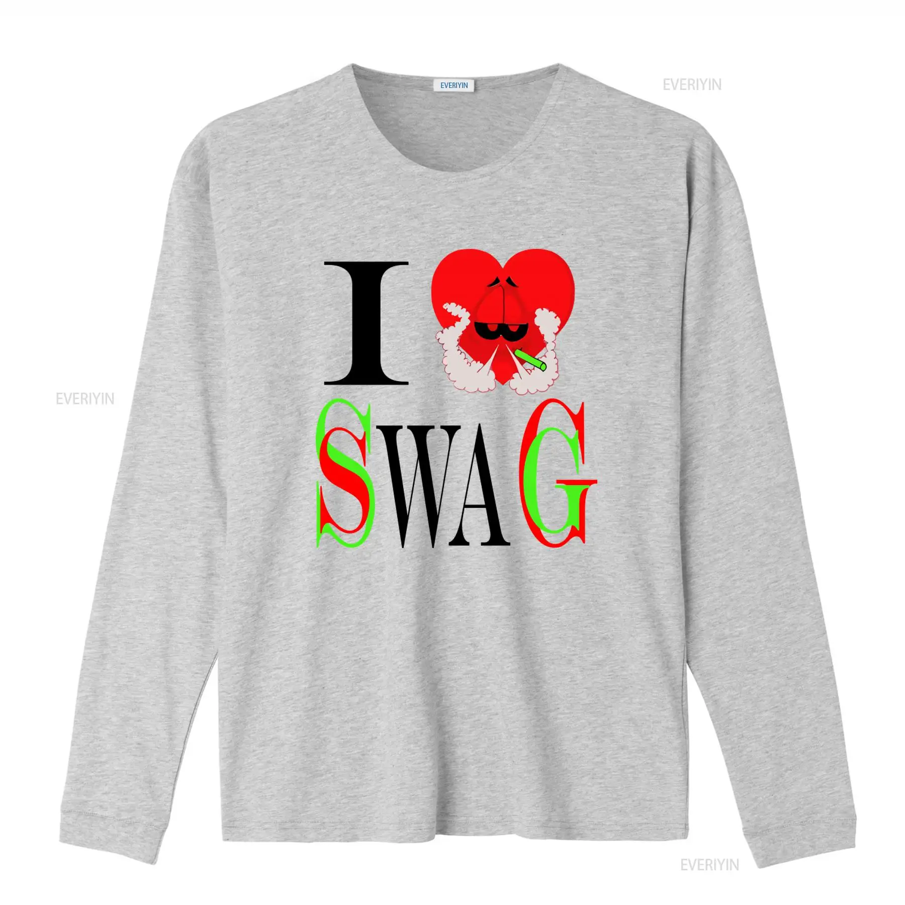 Kaos I Swag dengan Cetakan Hat - Vintage Fashion Look ulasan dan harga
