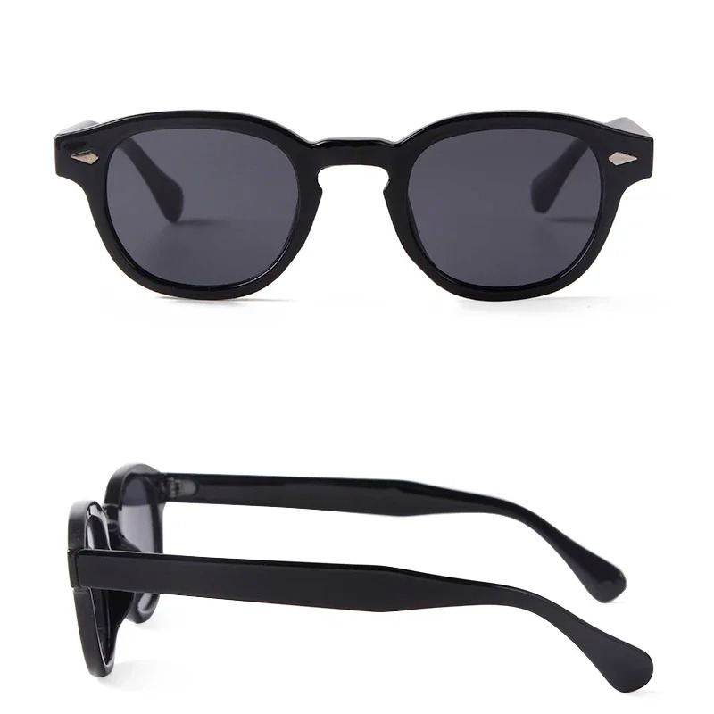 Kacamata Hitam Bulat Vintage W - Vintage Fashion Streetwear ulasan dan harga