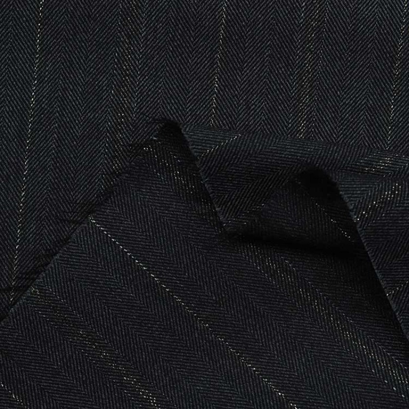 1 Meter Kain Vintage Bergaris  - Vintage Fashion Boutique ulasan dan harga