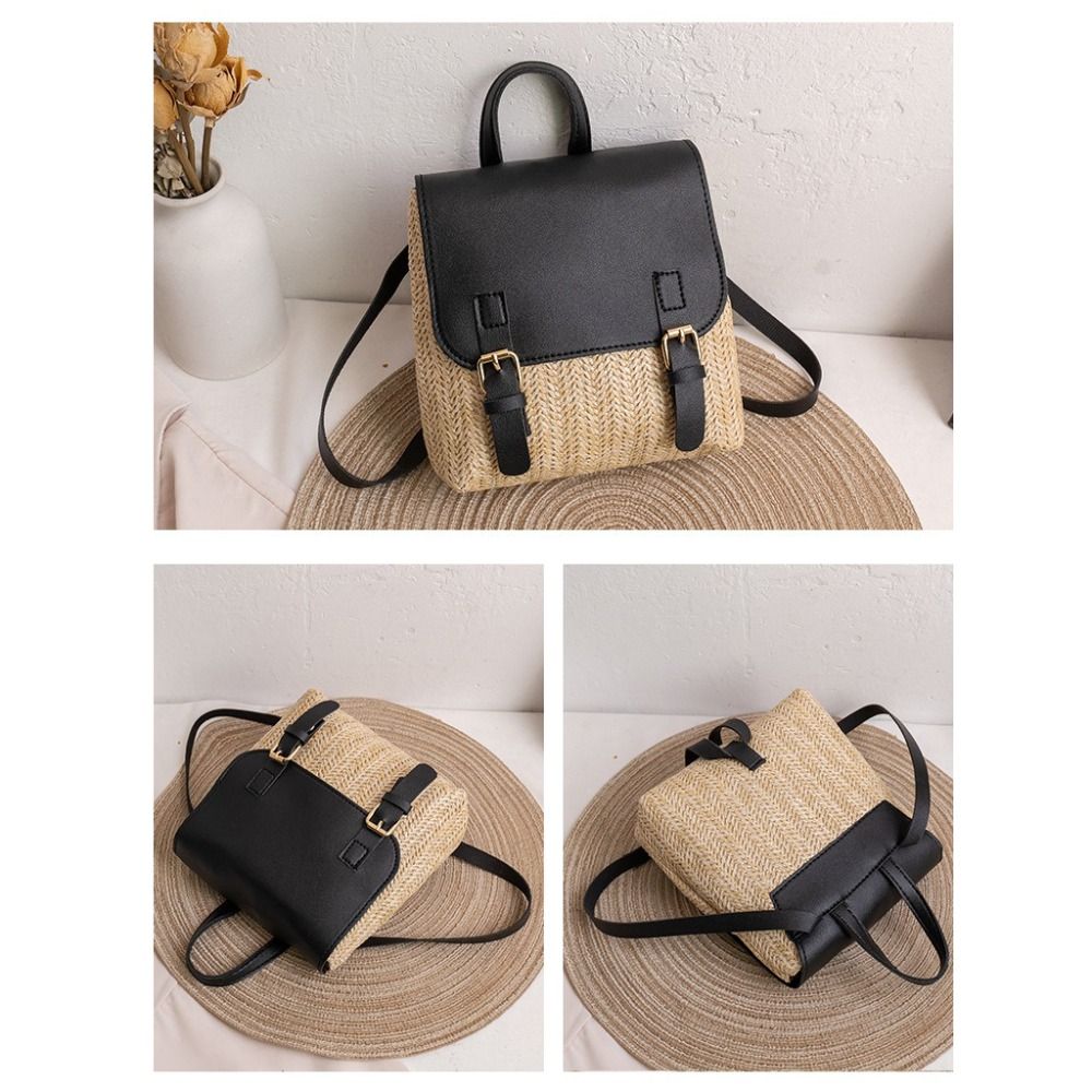 Tas Serbaguna Ransel Jerami Ku - Vintage Fashion Look ulasan dan harga