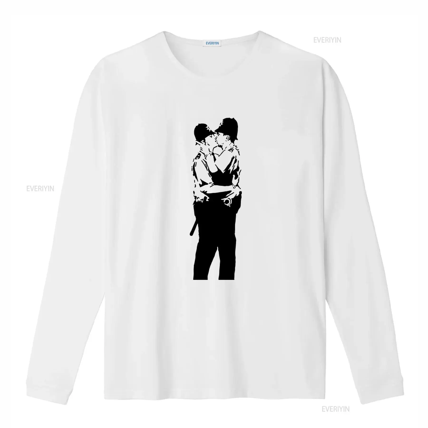 Kaos Pria Banksy Kissing Coppe - Vintage Fashion Art ulasan dan harga