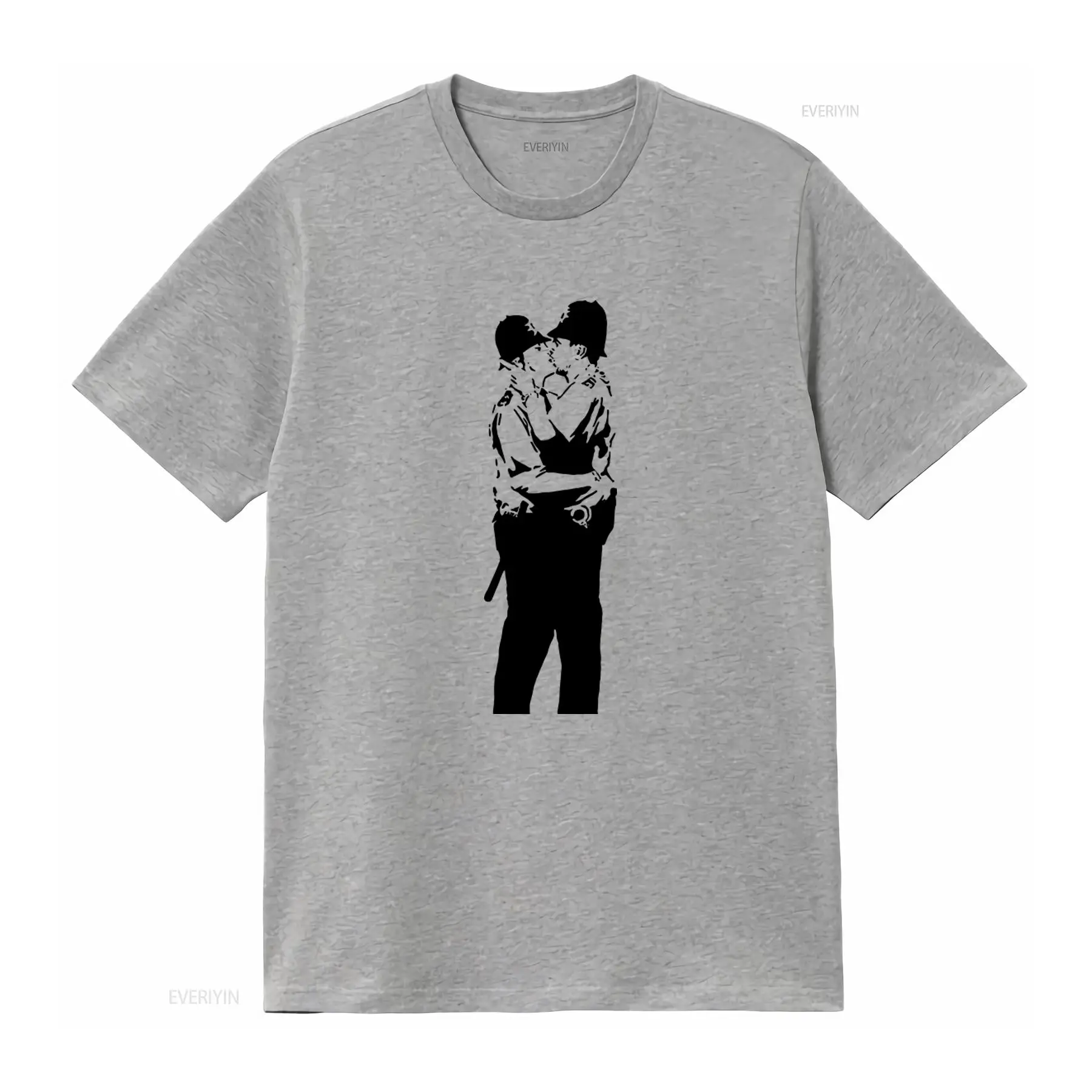 Kaos Pria Banksy Kissing Coppe - Vintage Fashion Art ulasan dan harga