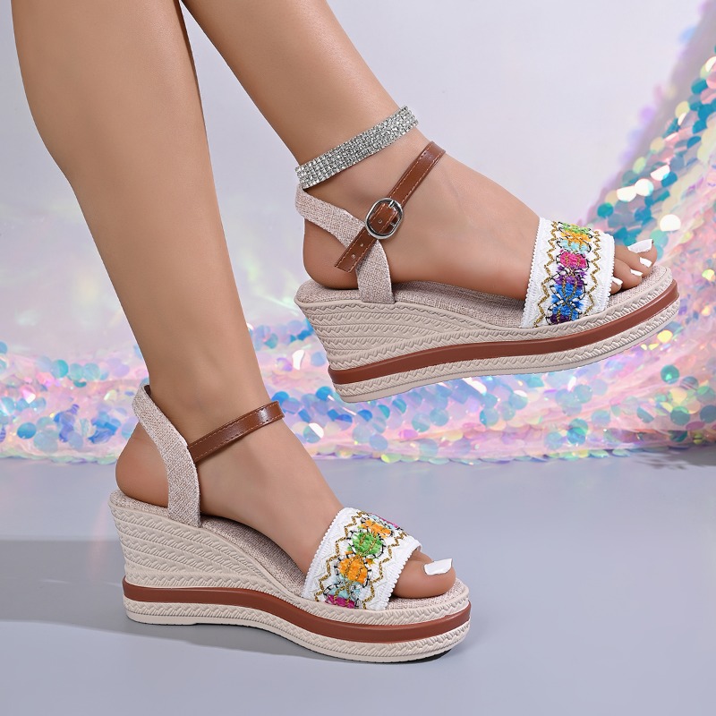 Sepatu Wanita Musim Panas Gaya - Vintage Fashion Prints ulasan dan harga
