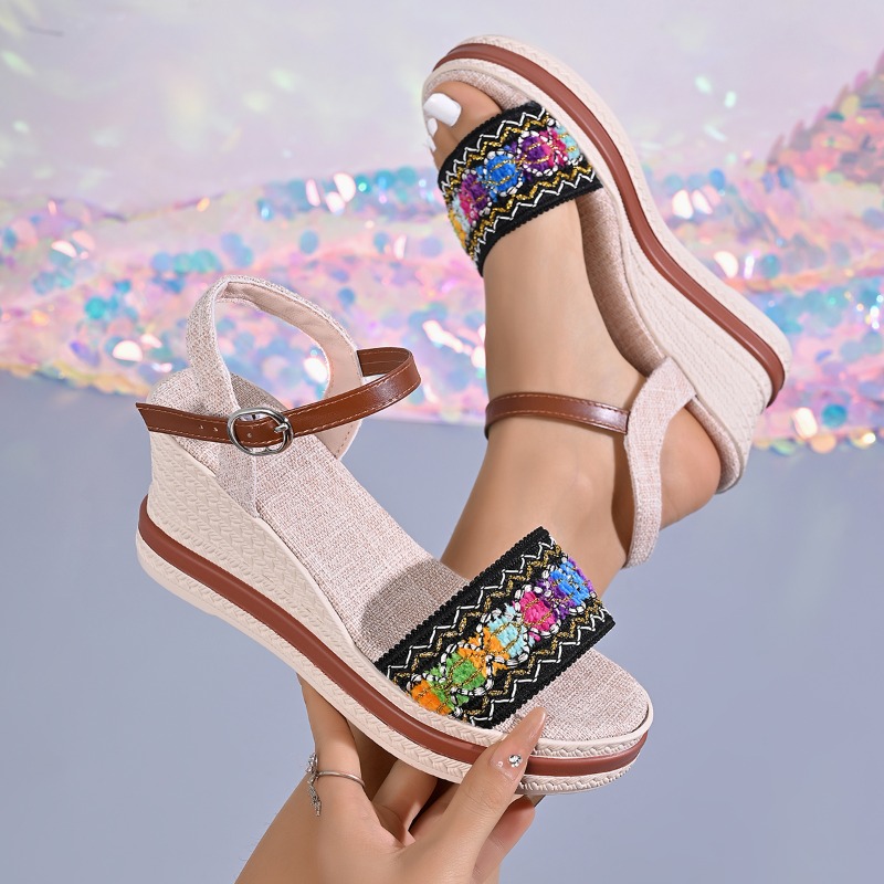 Sepatu Wanita Musim Panas Gaya - Vintage Fashion Prints ulasan dan harga