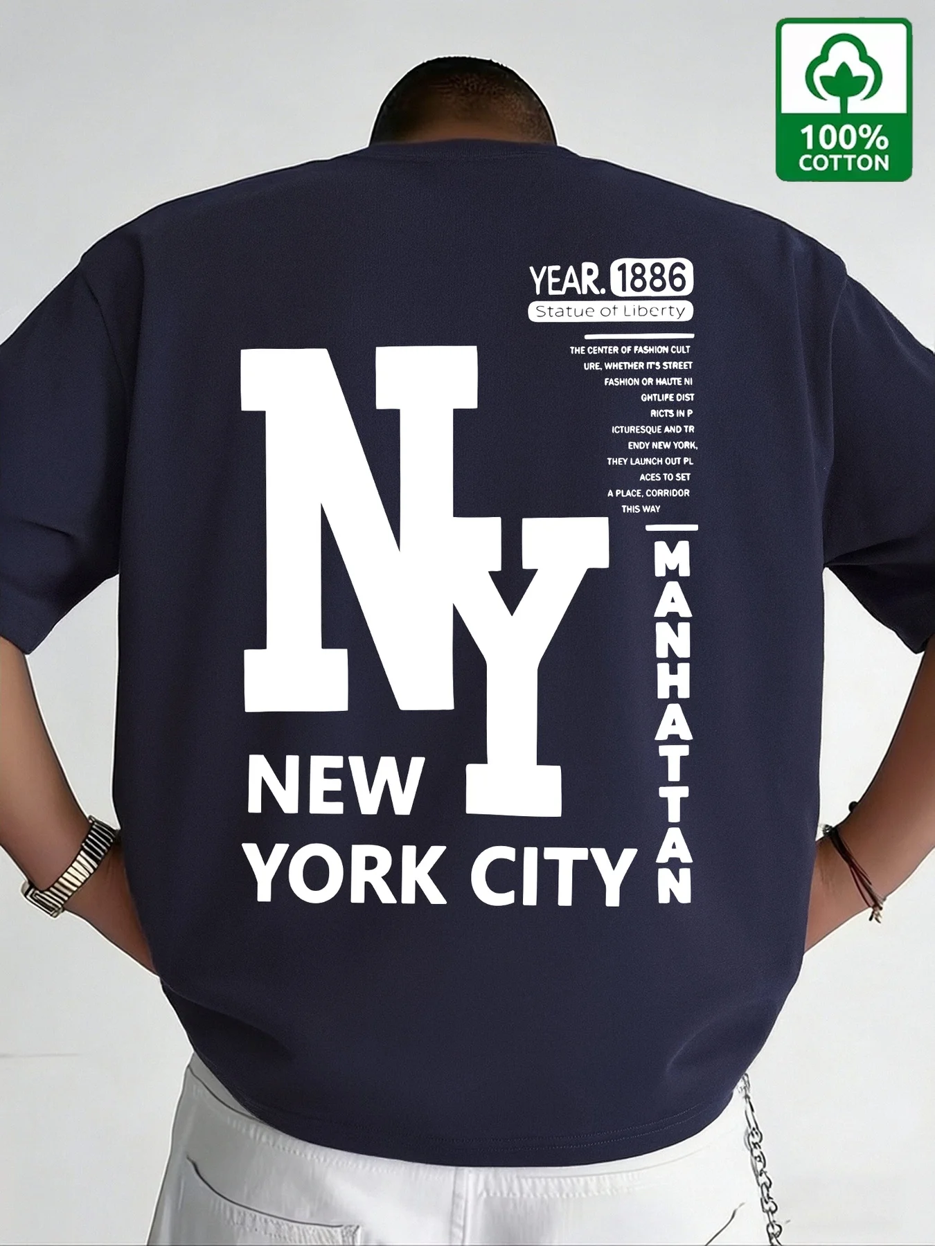 Kaos Pria NYC Katun New York C - Vintage Fashion Nyc ulasan dan harga