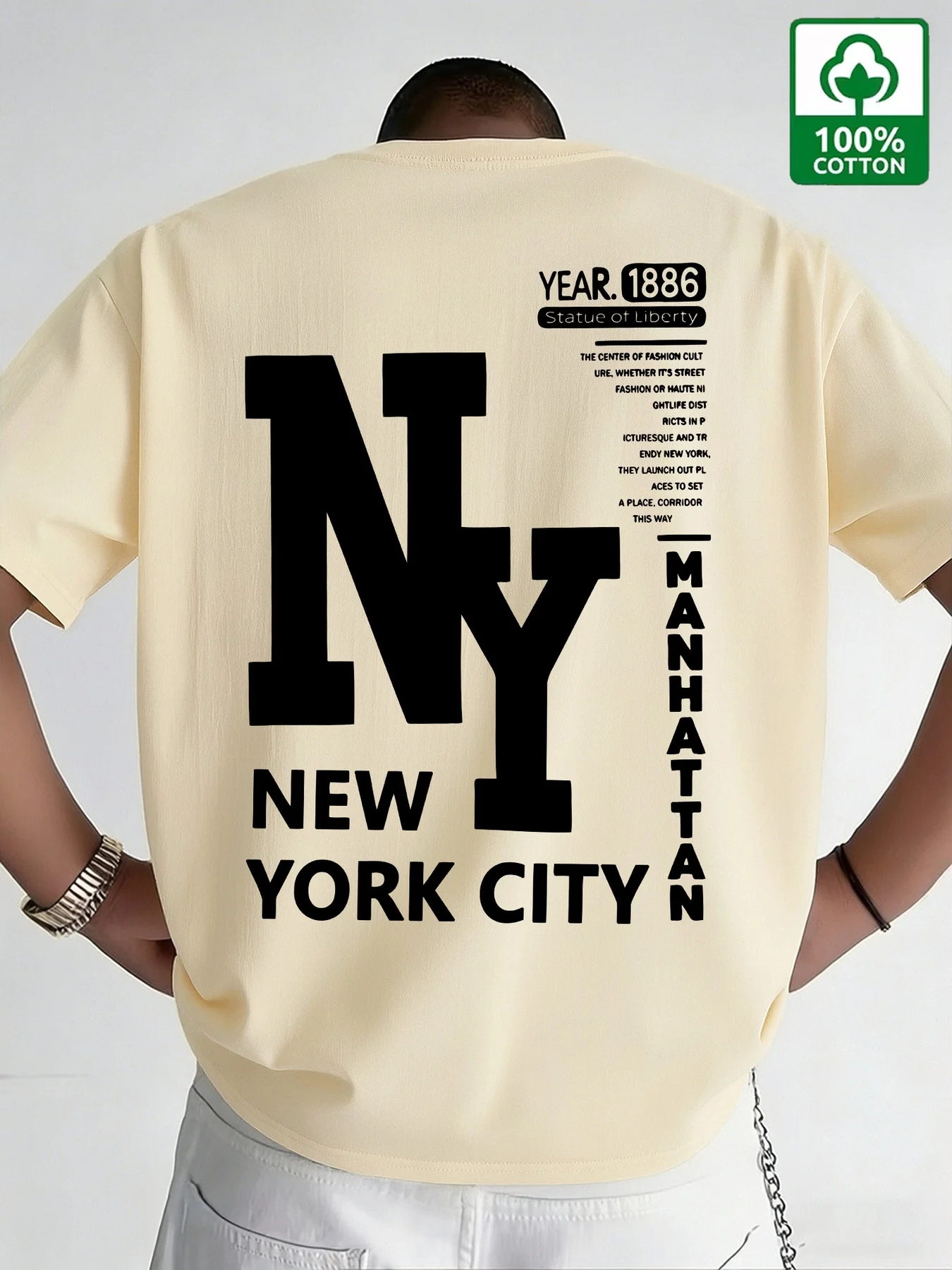 Kaos Pria NYC Katun New York C - Vintage Fashion Nyc ulasan dan harga