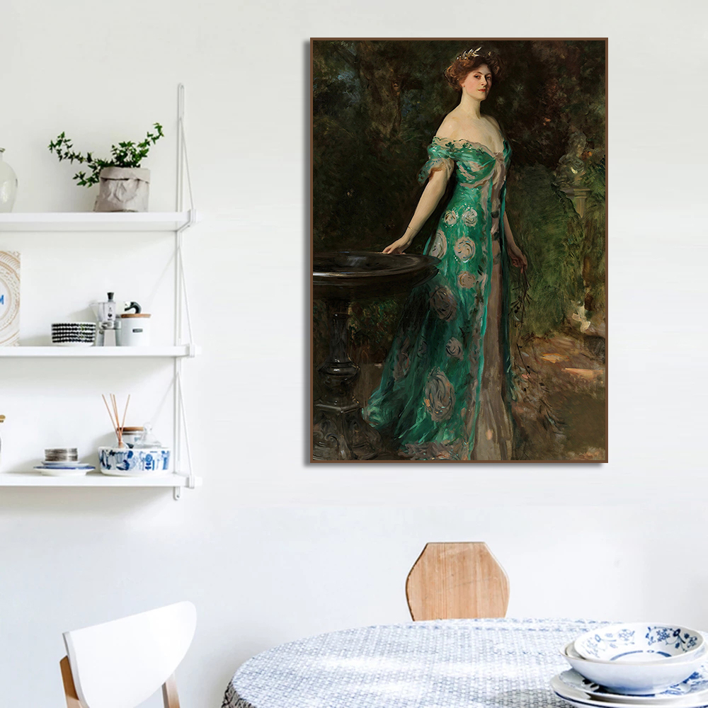 Poster Potret Wanita Renaisans - Vintage Fashion Art ulasan dan harga