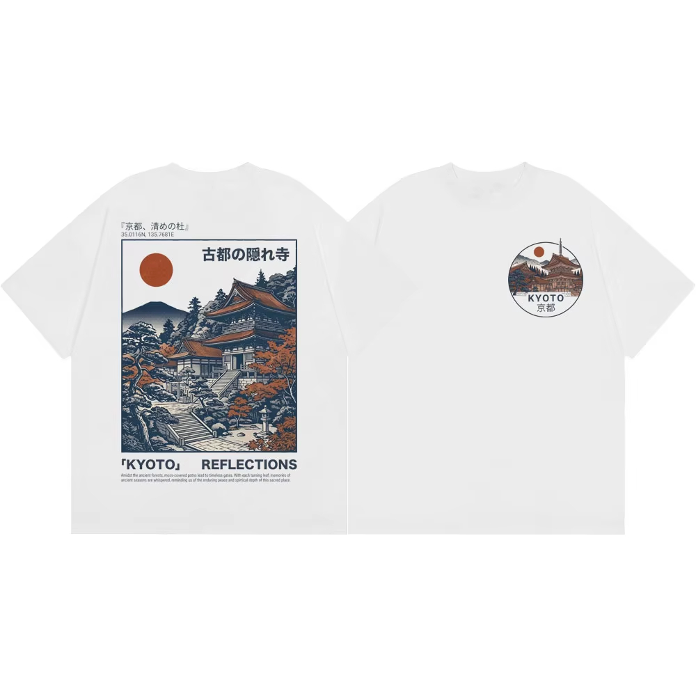 Kaos Oblong Unisex Oversized V - Vintage Fashion Kyoto ulasan dan harga