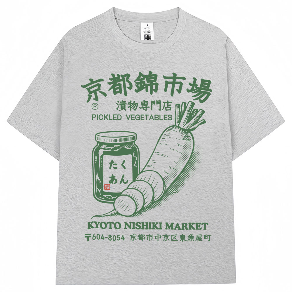 Kaus Gambar Pasar Kyoto Nishik - Vintage Fashion Kyoto ulasan dan harga