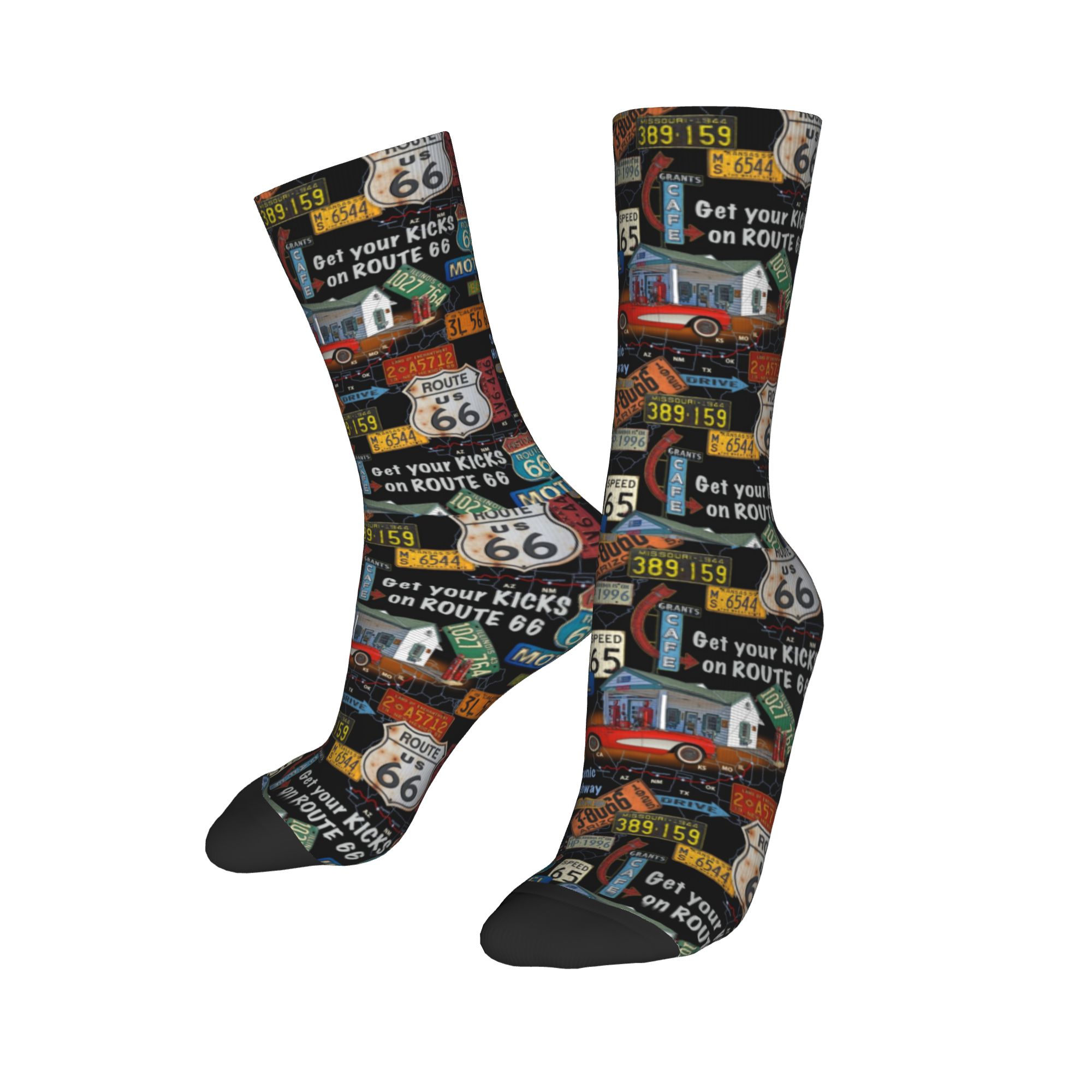 Kaus Kaki Fashion Vintage Amer - Vintage Fashion Prints ulasan dan harga