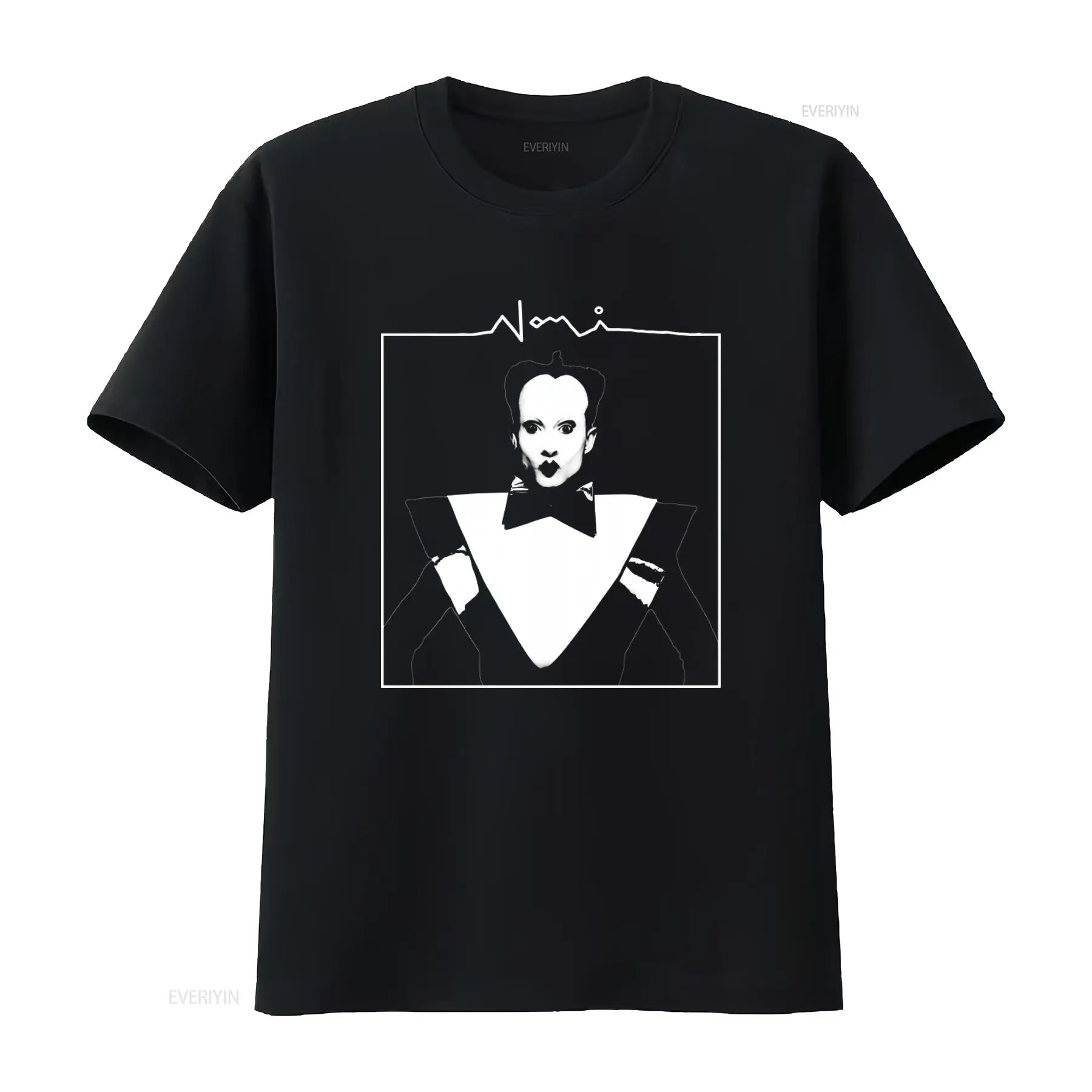 Kaos Pria Klaus Nomi Face Prin - Vintage Fashion Look ulasan dan harga