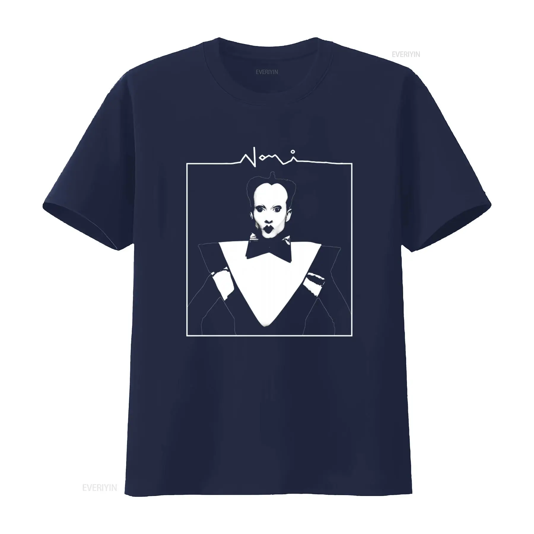 Kaos Pria Klaus Nomi Face Prin - Vintage Fashion Look ulasan dan harga