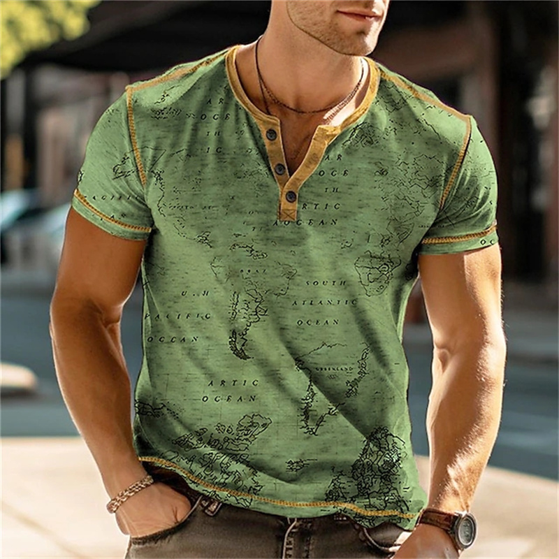 Kaos Henry Pria Lucu dengan Ce - Vintage Fashion Prints ulasan dan harga