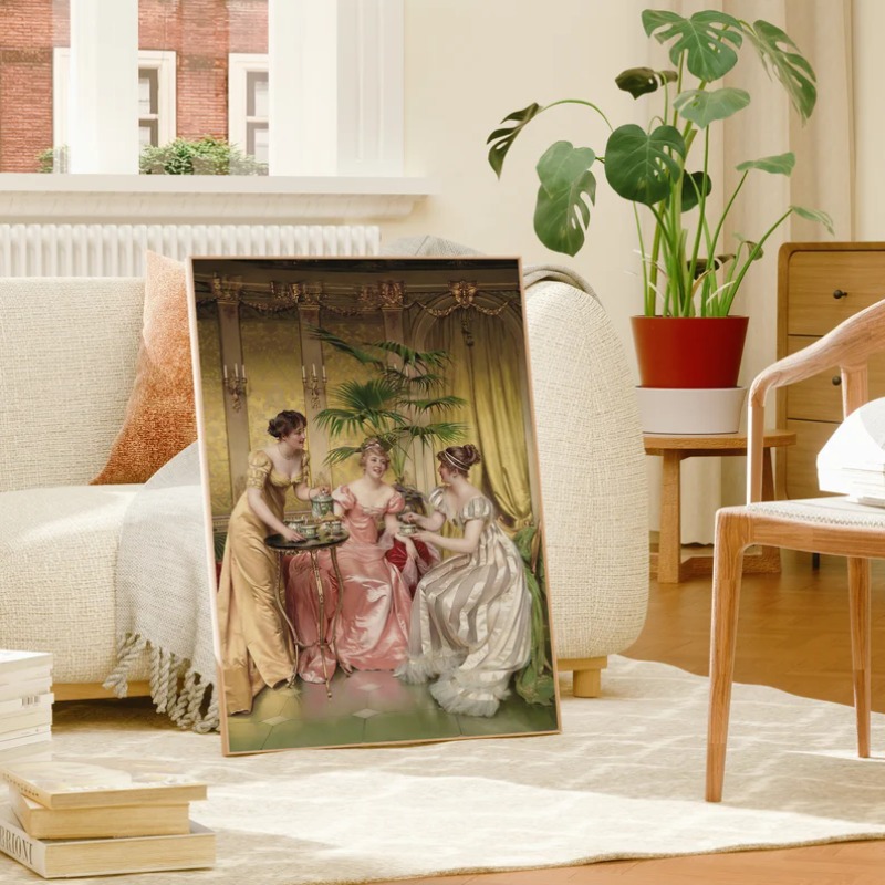 Poster Potret Wanita Renaisans - Vintage Fashion Art ulasan dan harga