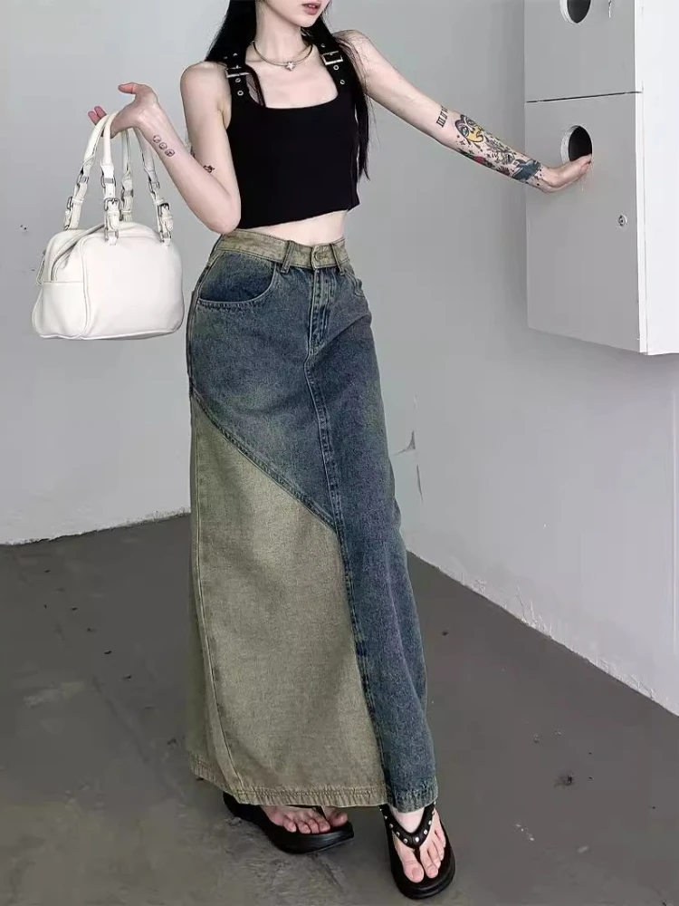 Rok Denim Wanita Model Vintage - Vintage Fashion Streetwear ulasan dan harga