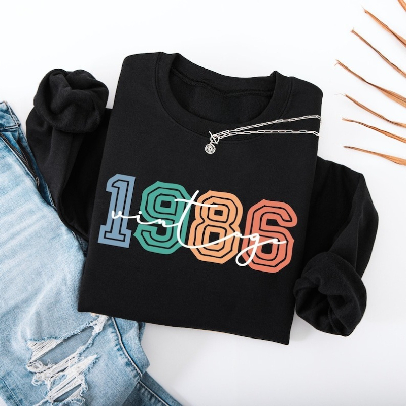 Vintage 1986 40th Birthday Win - Vintage Fashion Retro Outfit ulasan dan harga