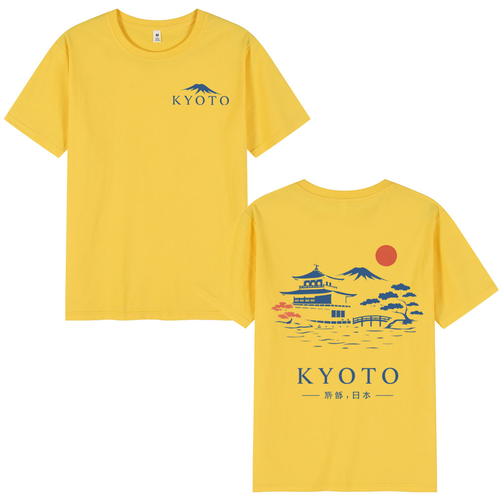 Kaus Gaya Jepang Kyoto Pakaian - Vintage Fashion Kyoto ulasan dan harga