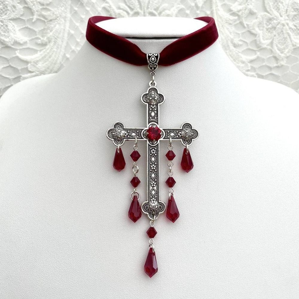Kalung Liontin Salib Besar Gay - Vintage Fashion Retro Outfit ulasan dan harga
